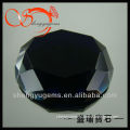 wholesale gemstones black oval cut 30x40mm gass gemstones beads(GLOV-KB10-30x40x14)